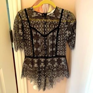 Veronica Beard sheer top